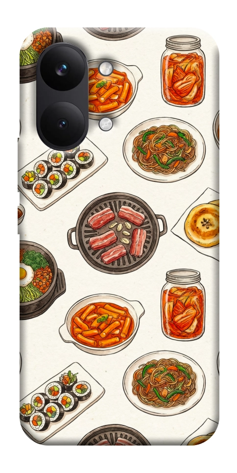 Чехол Korean food для Xiaomi Poco X8 Pro Max