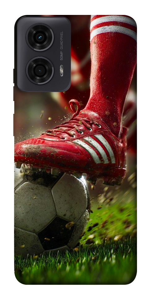 Чехол Сlose up football для Motorola Moto G04