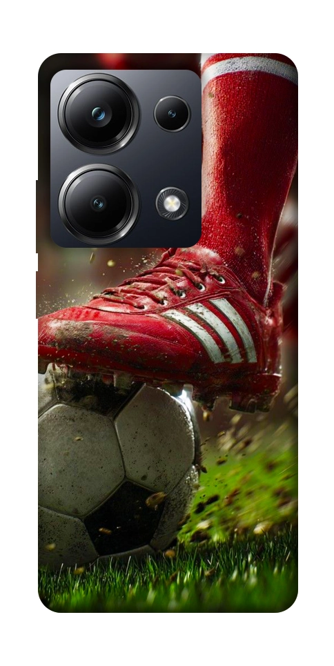 Чехол Сlose up football для Xiaomi Poco M6 Pro 4G