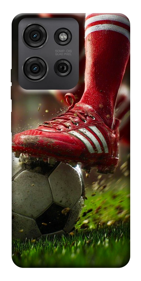 Чехол Сlose up football для Motorola Moto G75 5G
