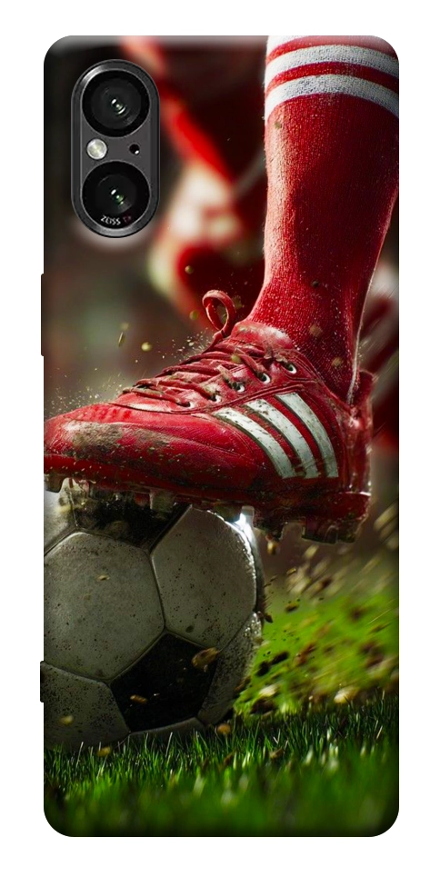 Чехол Сlose up football для Sony Xperia 5 V