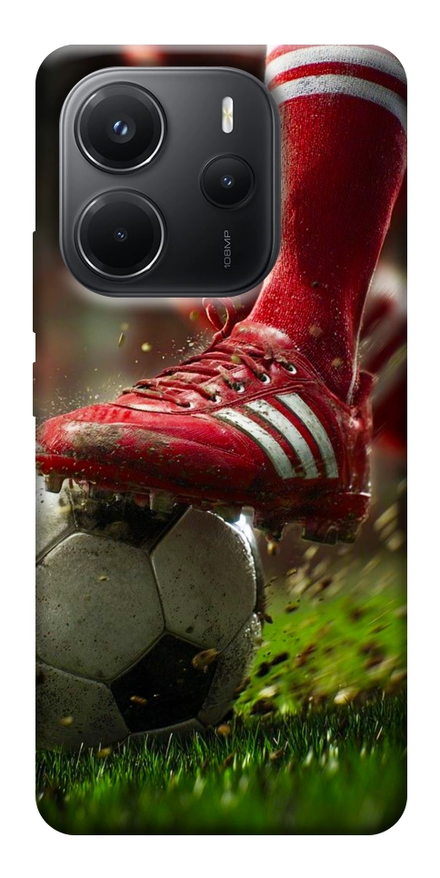 Чехол Сlose up football для Xiaomi Redmi Note 14 4G (Europe version)