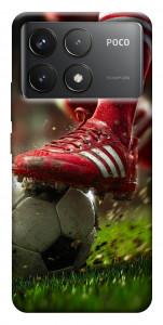 Чехол Сlose up football для Xiaomi Poco F6 Pro