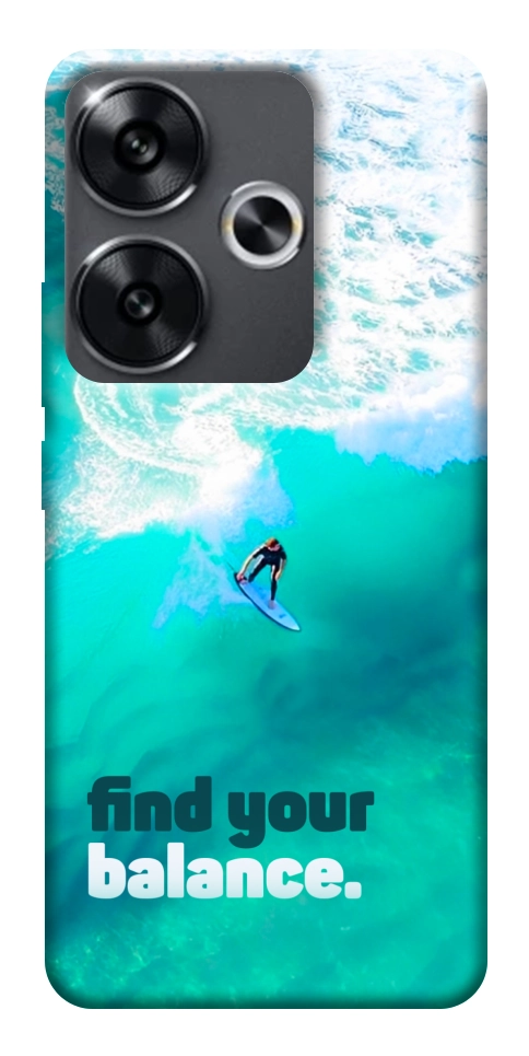 Чехол Find your balance для Xiaomi Poco F6