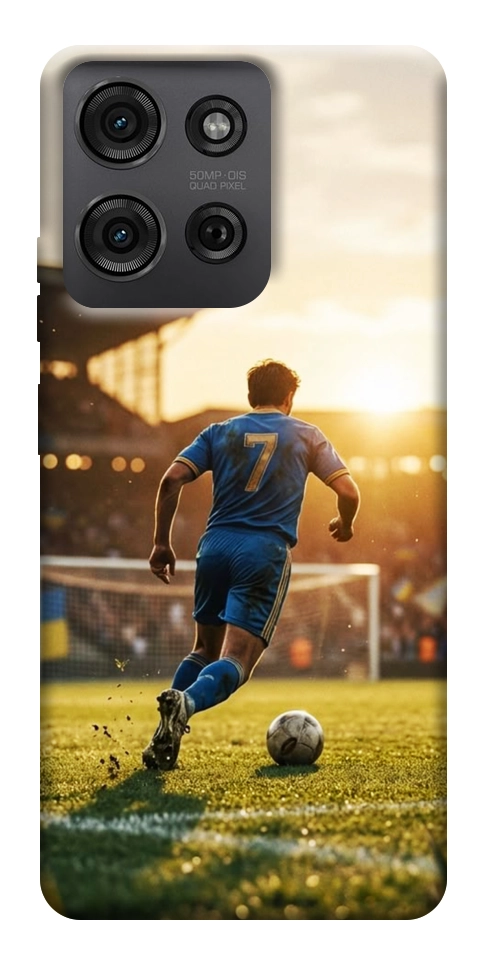Чехол Football player для Motorola Moto G75 5G