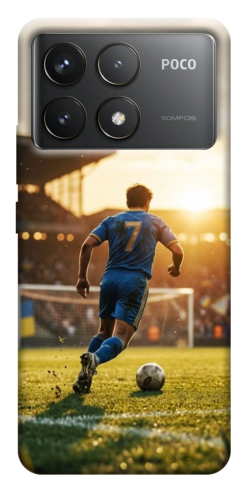 Чехол Football player для Xiaomi Poco F6 Pro