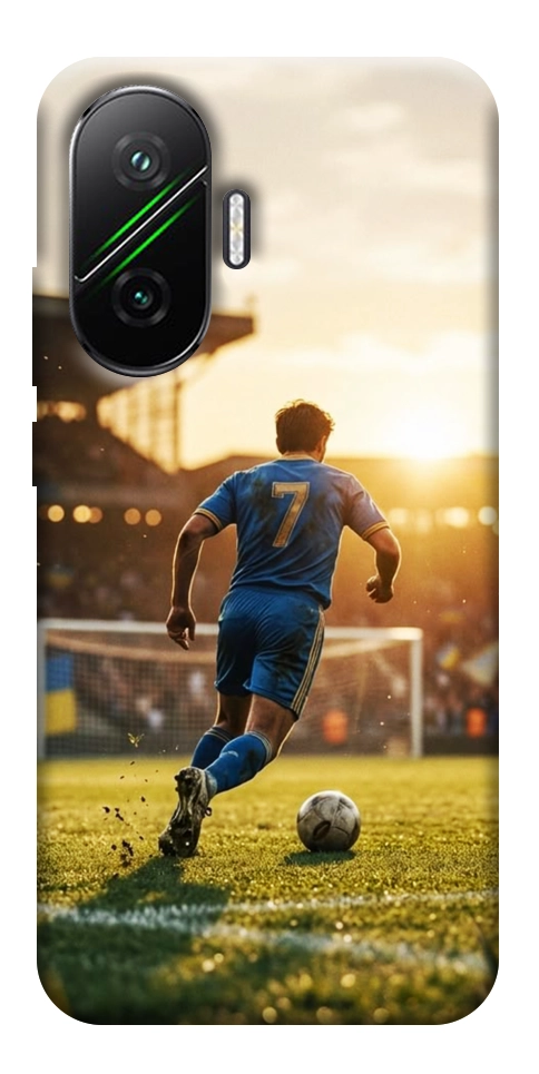 Чехол Football player для Xiaomi Poco F7