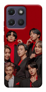 Чохол BTS in red для Motorola Moto G17