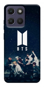 Чохол BTS logo для Motorola Moto G17
