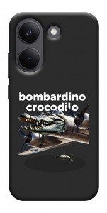 Чехол Bombardino Crocodilo volante для Xiaomi Poco X8 Pro