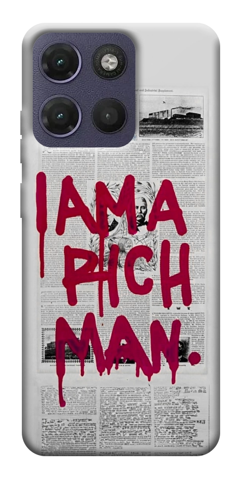 Чехол Mom I am a rich man для Motorola Moto G17