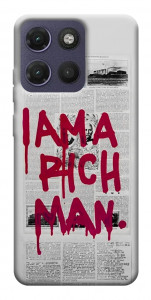 Чехол Mom I am a rich man для Motorola Moto G17