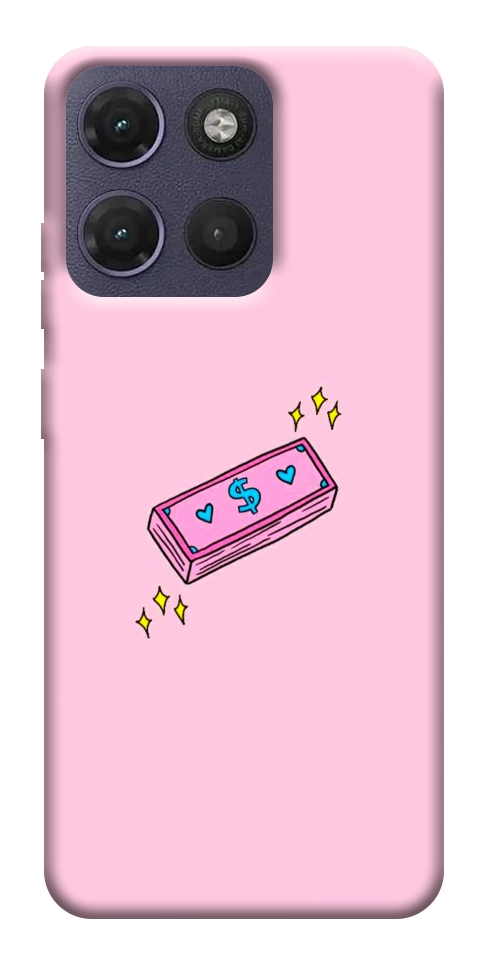 Чехол Simple pink money для Motorola Moto G17