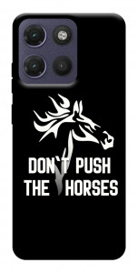 Чехол Dont push the horses для Motorola Moto G17