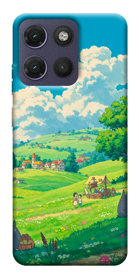Чехол Miyazaki landscape для Motorola Moto G17