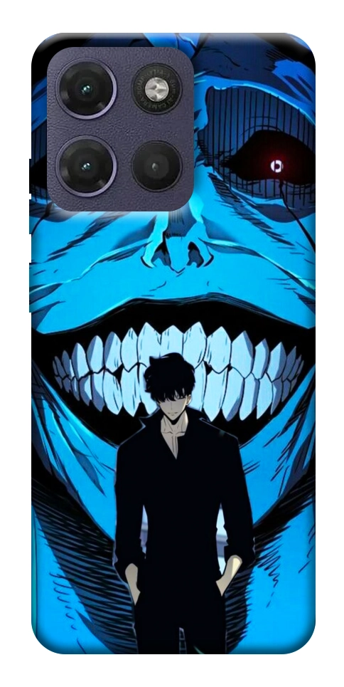 Чехол Solo leveling blue vibe для Motorola Moto G17