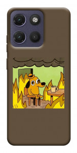 Чехол Dog in the fire для Motorola Moto G17