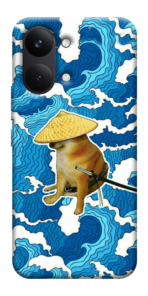 Чехол Sad dog samurai для Xiaomi Poco X8 Pro Max