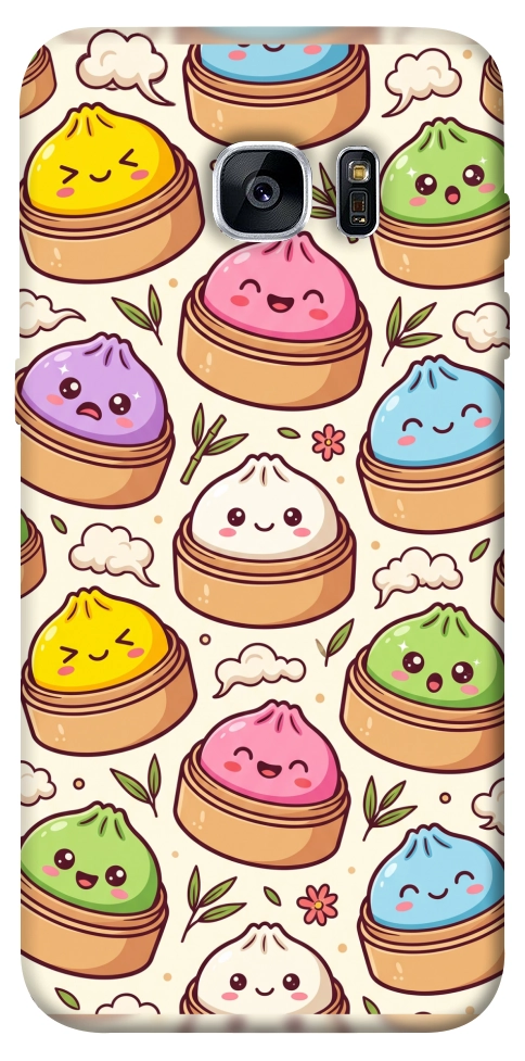 Чехол Pattern dumpling для Galaxy S7 Edge