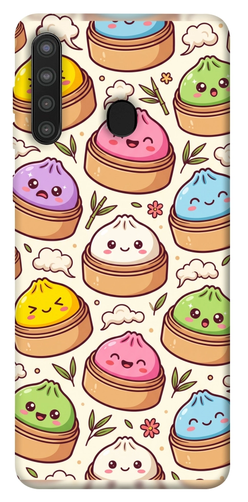 Чехол Pattern dumpling для Galaxy A21