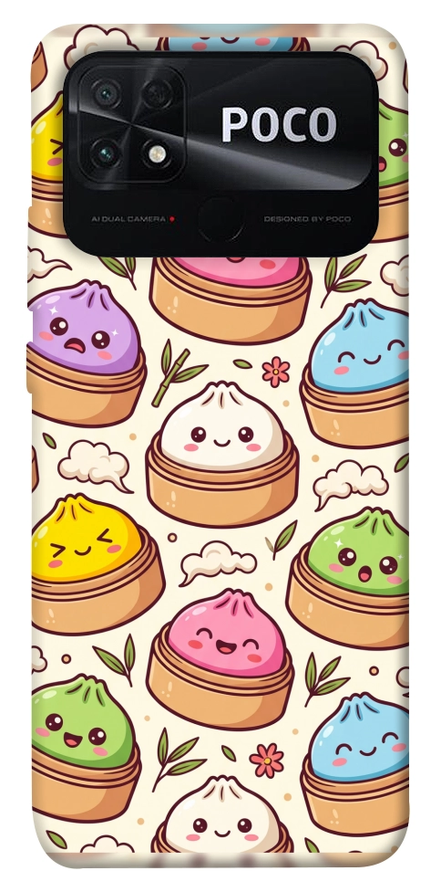 Чехол Pattern dumpling для Xiaomi Poco C40