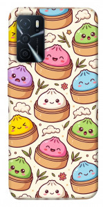 Чехол Pattern dumpling для Oppo A16 4G