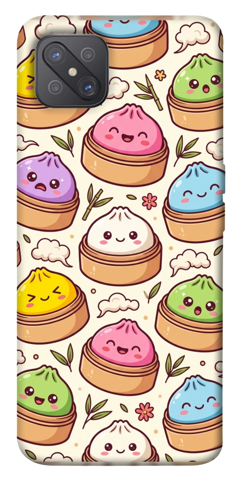 Чехол Pattern dumpling для Oppo A92s
