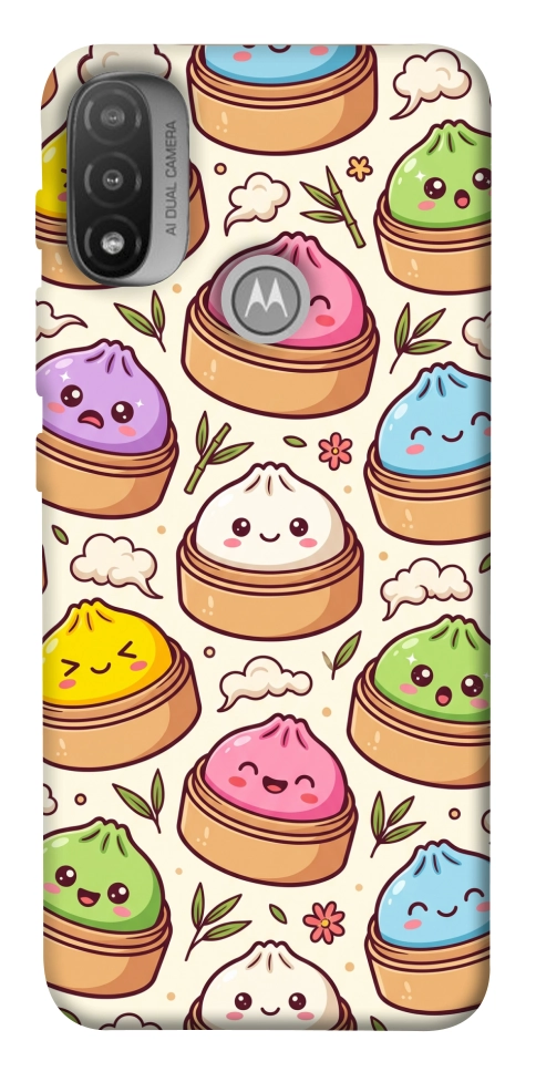 Чехол Pattern dumpling для Motorola Moto E20
