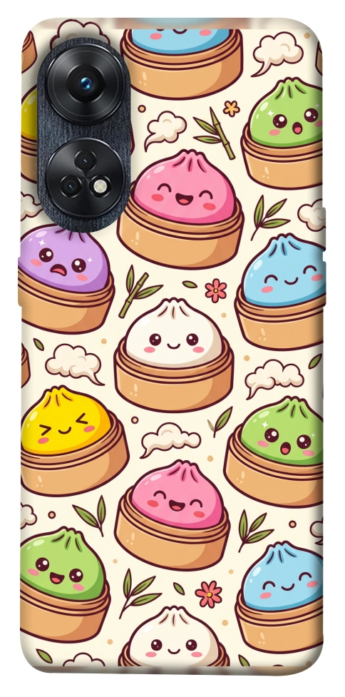 Чехол Pattern dumpling для Oppo Reno 8 T 4G