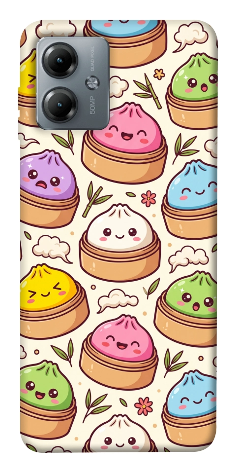 Чехол Pattern dumpling для Motorola Moto G14