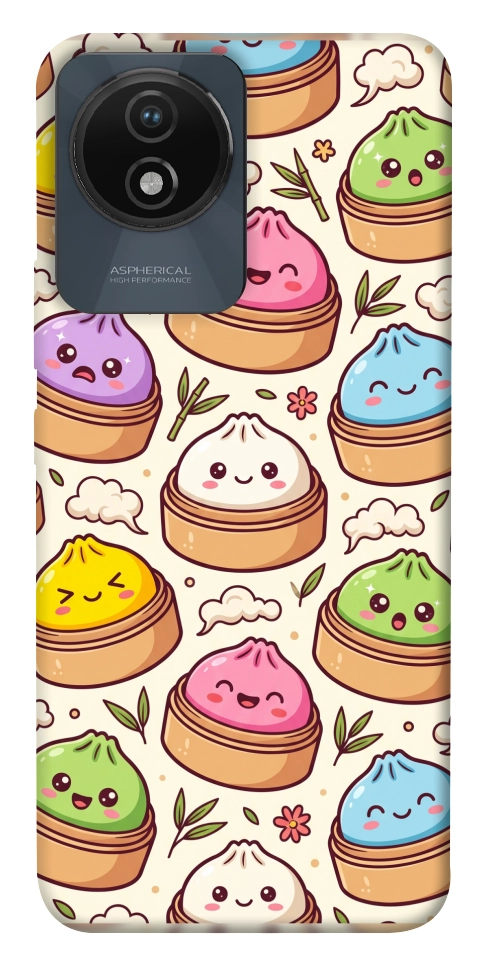 Чехол Pattern dumpling для Vivo Y02