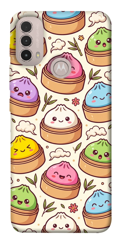 Чехол Pattern dumpling для Motorola Moto E30