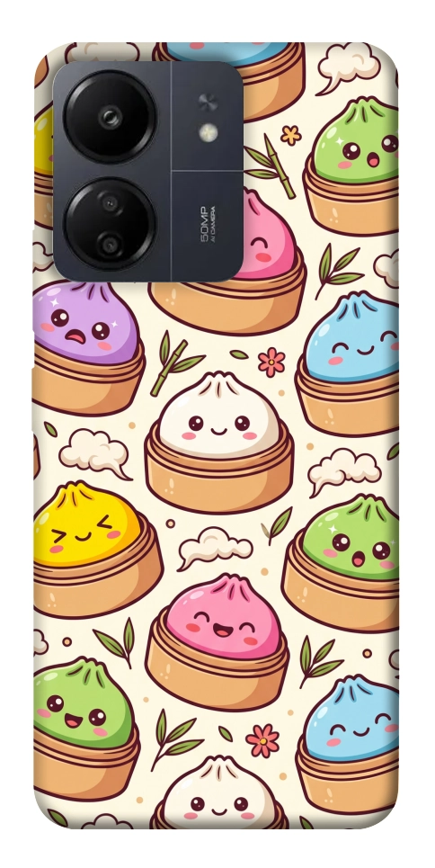 Чехол Pattern dumpling для Xiaomi Poco C65
