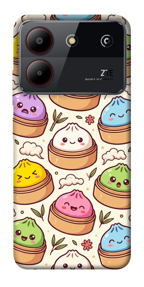 Чехол Pattern dumpling для ZTE Blade A54 4G