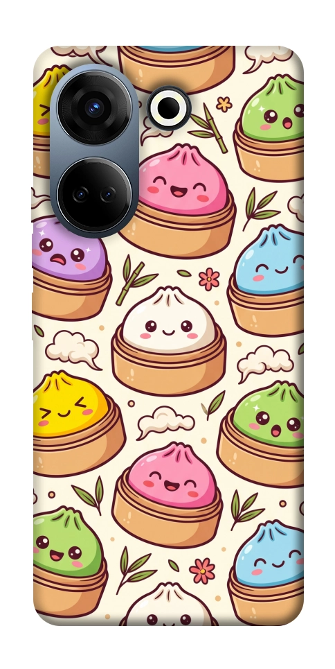 Чехол Pattern dumpling для TECNO Camon 20 Pro (CK7n)