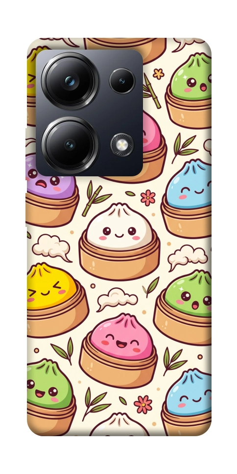 Чехол Pattern dumpling для Xiaomi Poco M6 Pro 4G