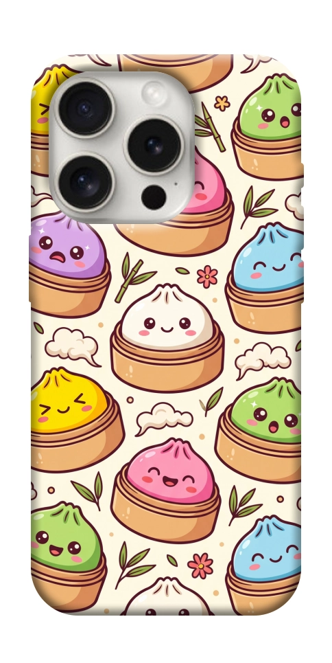 Чехол Pattern dumpling для iPhone 16 Pro