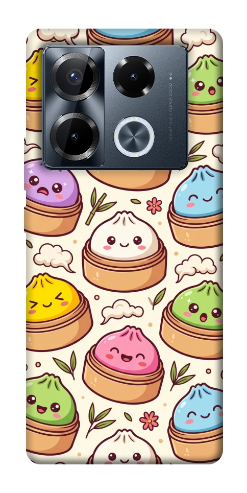 Чехол Pattern dumpling для Infinix Note 40 Pro 4G