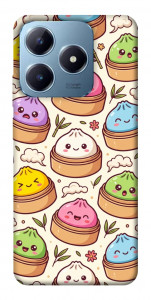 Чехол Pattern dumpling для Realme C63 4G