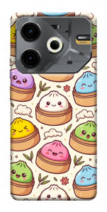 Чехол Pattern dumpling для TECNO Pova 6 Neo (LI6)