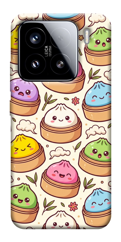 Чехол Pattern dumpling для Xiaomi 15