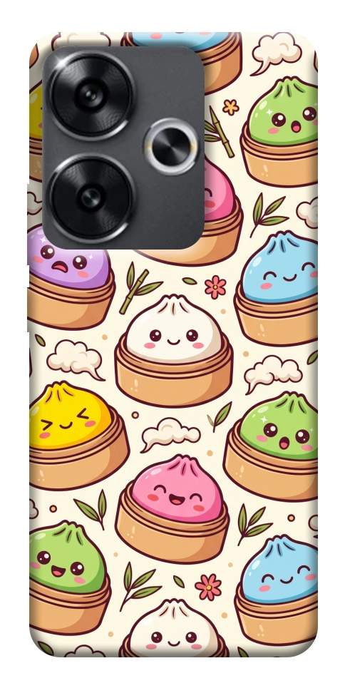 Чехол Pattern dumpling для Xiaomi Poco F6
