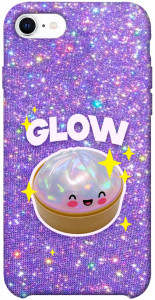 Чехол Purple sparkle dumpling для iPhone SE (2020)