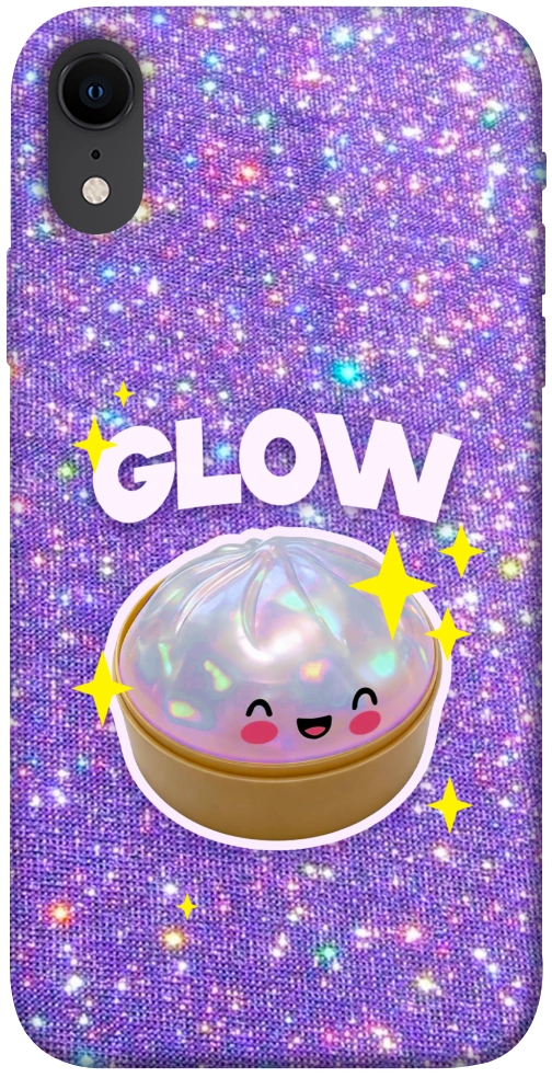 Чехол Purple sparkle dumpling для iPhone XR