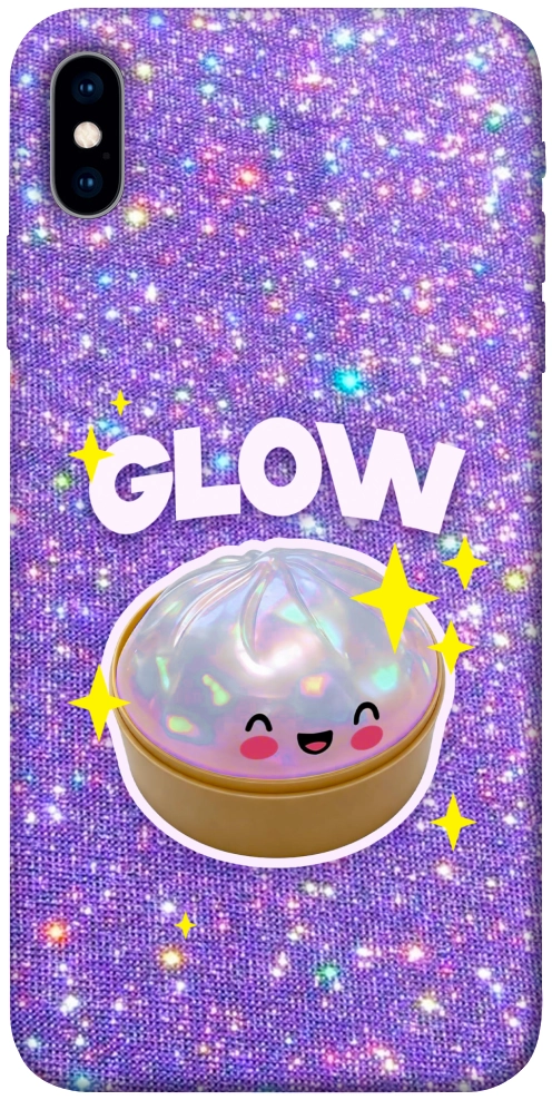 Чохол Purple sparkle dumpling для iPhone XS
