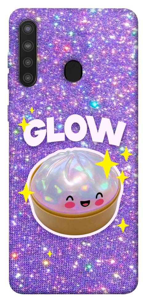 Чехол Purple sparkle dumpling для Galaxy A21