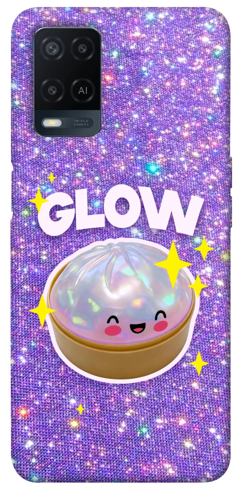 Чехол Purple sparkle dumpling для Oppo A54 4G