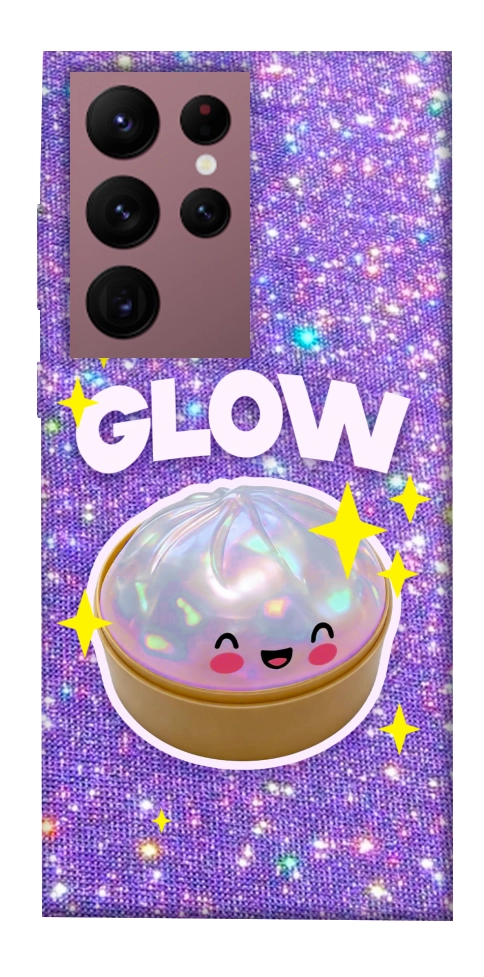 Чехол Purple sparkle dumpling для Galaxy S22 Ultra