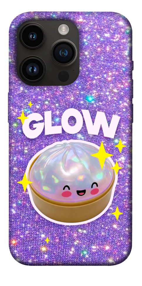 Чехол Purple sparkle dumpling для iPhone 14 Pro