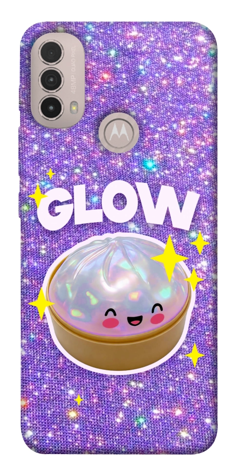 Чехол Purple sparkle dumpling для Motorola Moto E40